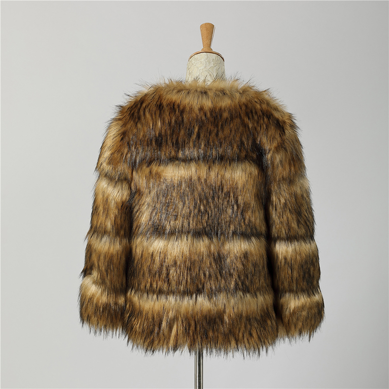 Simplee Women Luxury Winter Warm Fluffy Faux Fur Short Coat Jacket Parka Outwear (2)